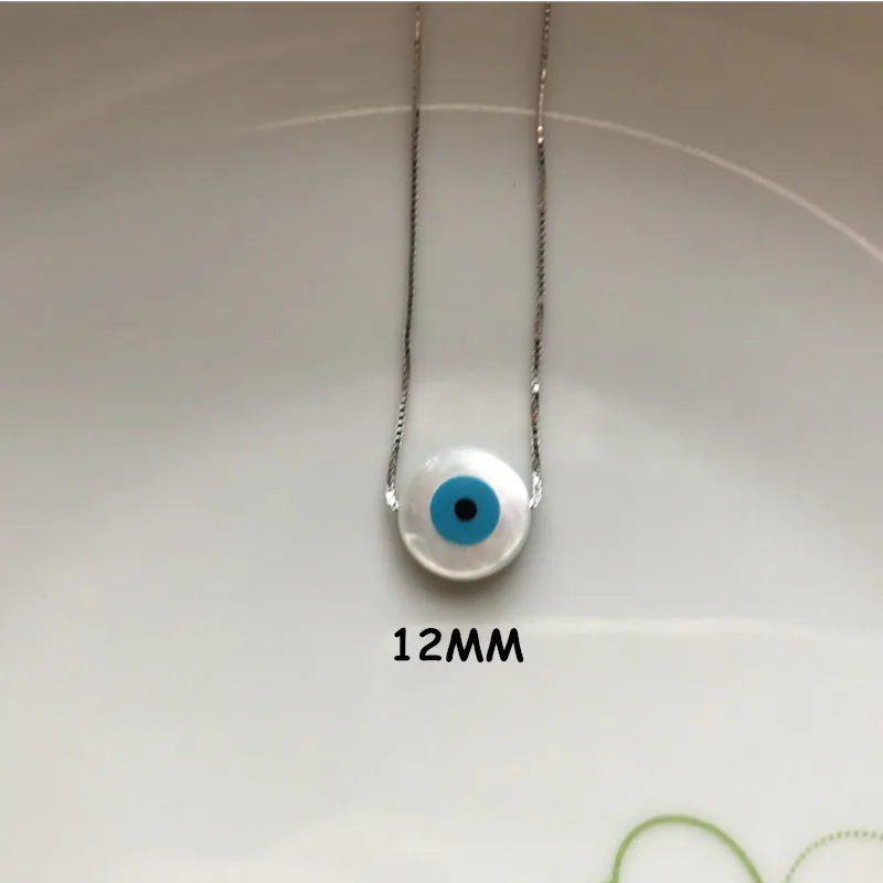 round eye silver Marquis/синий круглый/рыба/Хамса синий Кошачий глаз Швабра оболочки с 925 пробы серебряные ювелирные изделия Pendan Цепи чокер Подвески ожерелье - Окраска металла: round eye silver