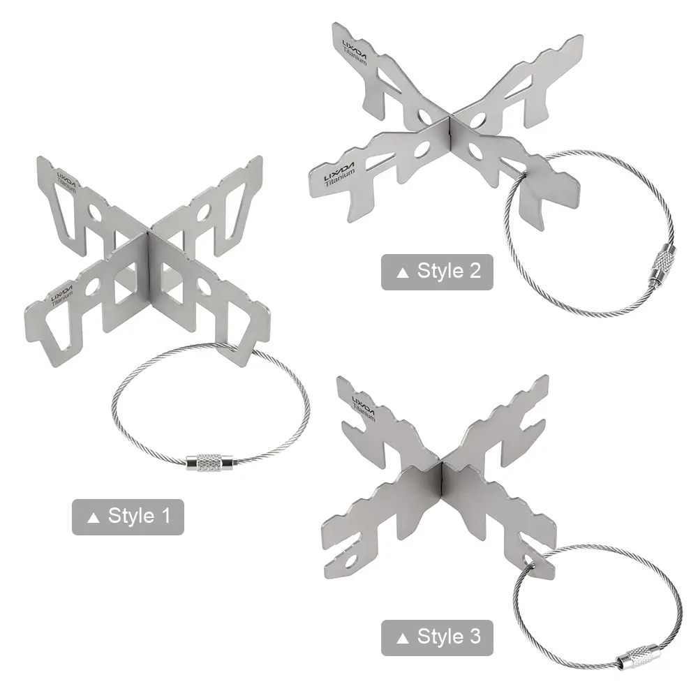 Стойка Lixada титановая для уличных и кемпинговых горелок|Уличные плиты| |