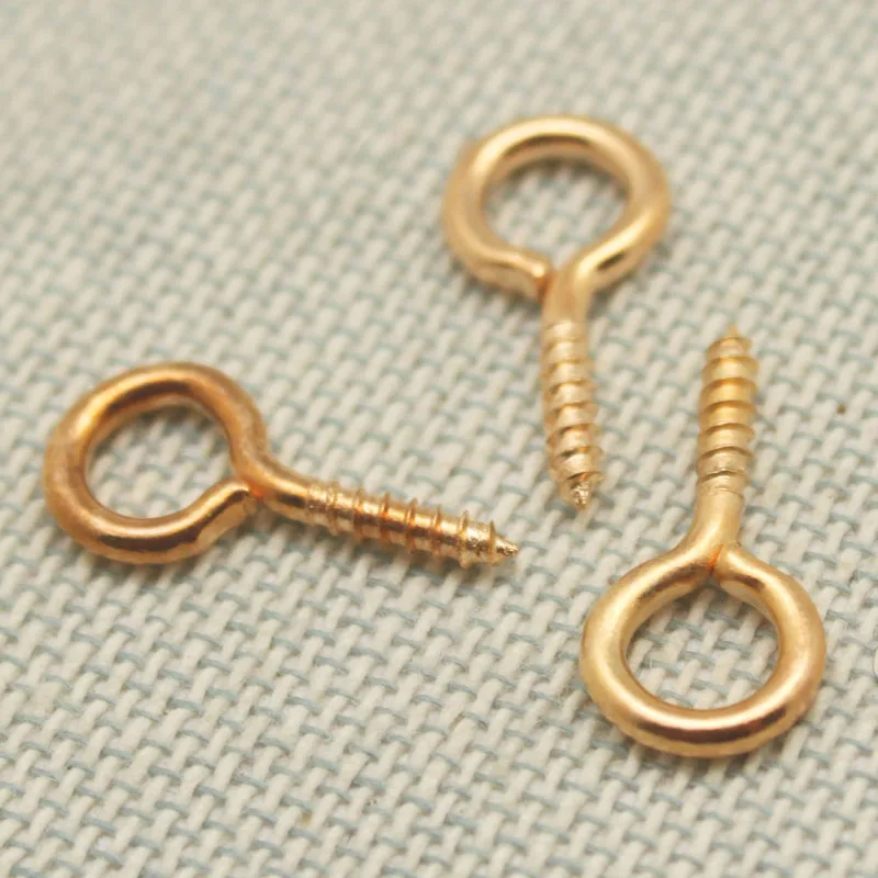 Оптовая продажа 500 шт. маленькие Мини шпильки для глаз крючки люверсы резьбовые