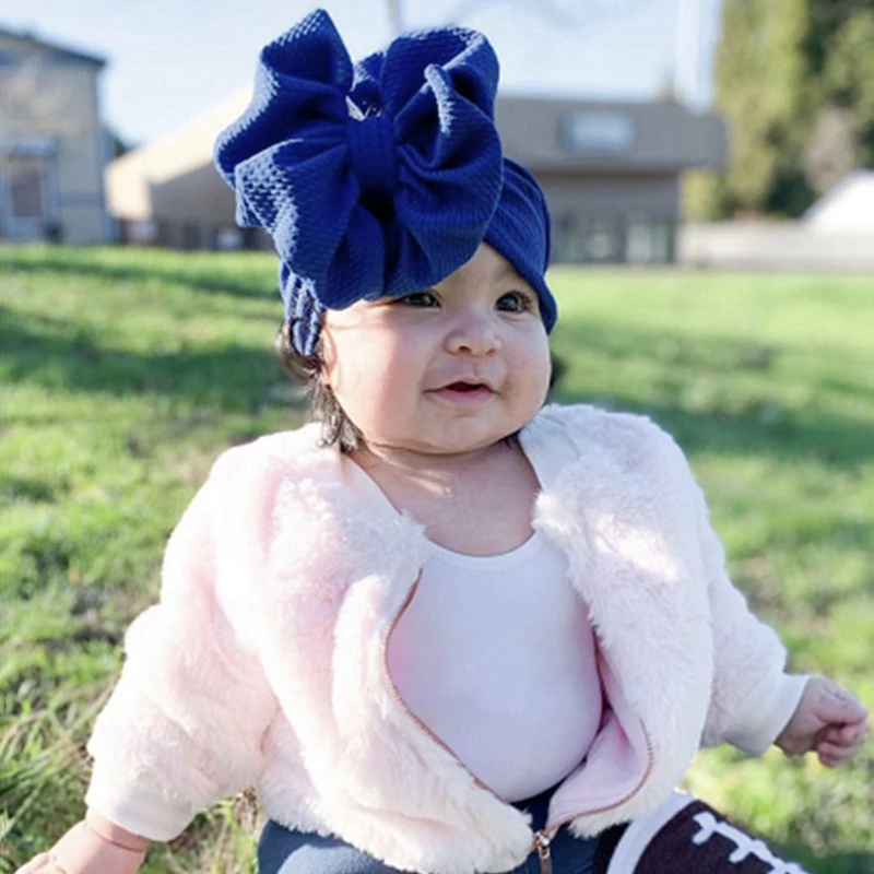 

Baby Girl Headbands Newborn Bebe Turban Baby Headband Bandeau Bebe FilleToddler Fabric Bow Knot Headwraps Headwear