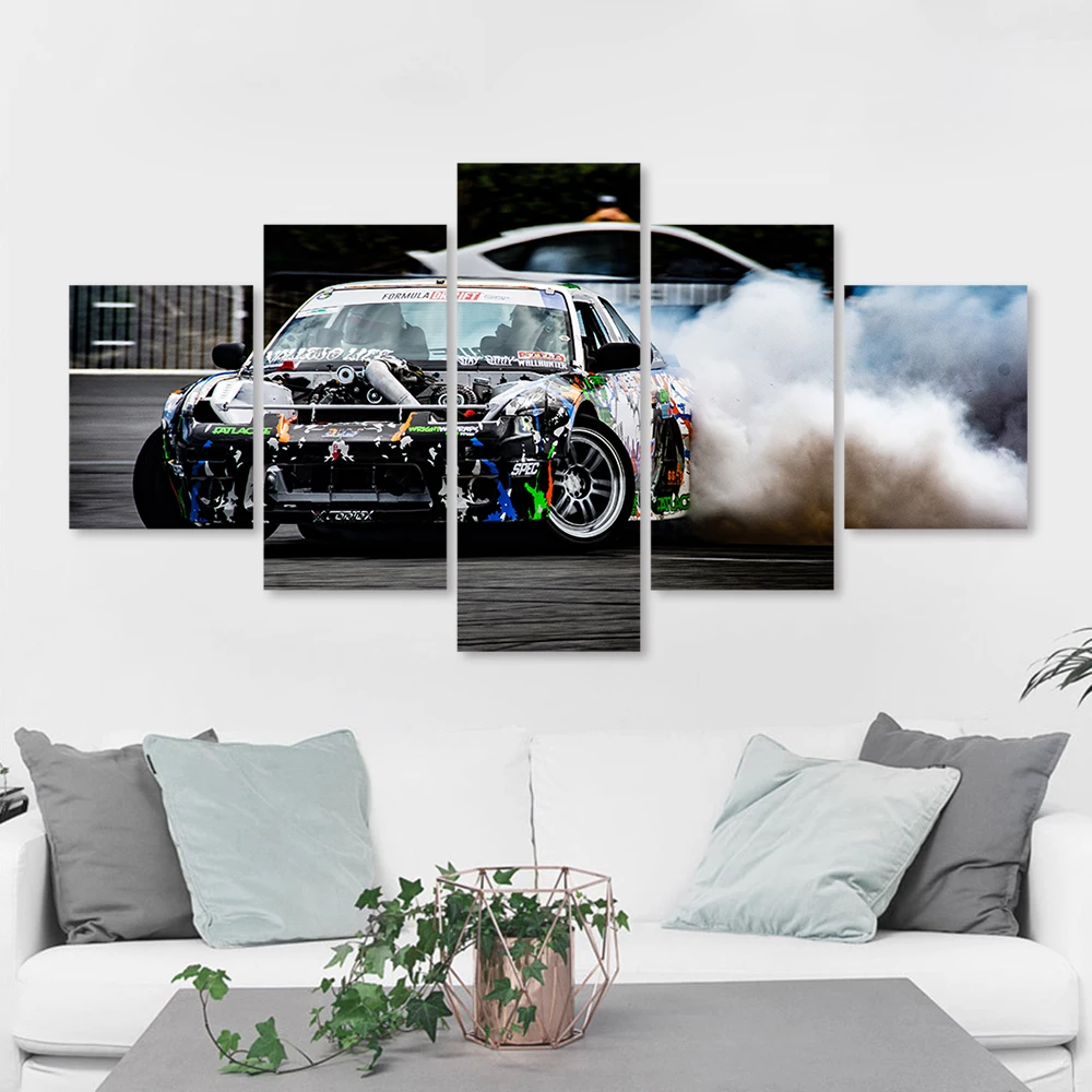 Настенная картина HDARTISAN Картина на холсте пейзаж принт гоночный автомобиль для