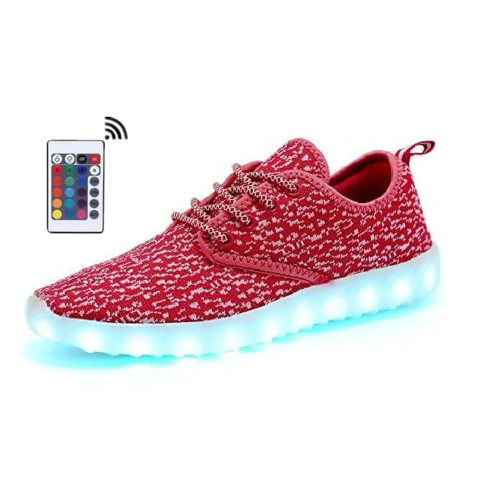 Новые светодиодные светящиеся туфли USB зарядка для мужчин и женщин тапочки