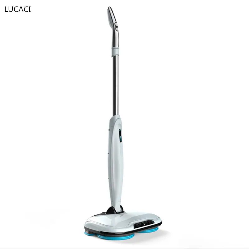 Электрическая Беспроводная двухколесная роторная машина для мытья пола с воском