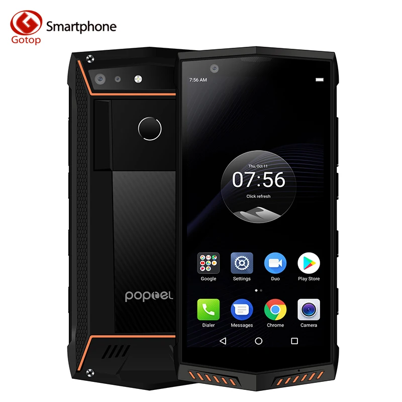 Poptel P60 прочный 4G мобильный телефон с функцией IP68 Водонепроницаемый 5 7 дюймов 6 ГБ