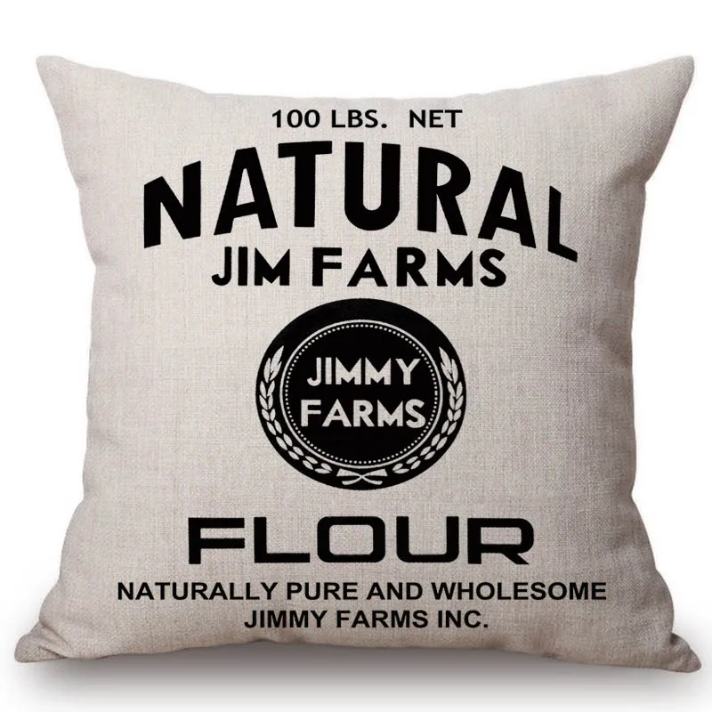 Скандинавский Европейский черный мешок для муки с буквенным принтом домашний