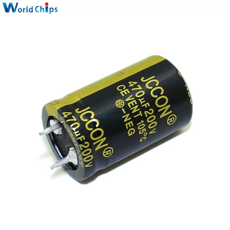 Diymore алюминиевый электролитический конденсатор 200 в 470 мкФ 22X35mm 200V470uF 22х35 мм