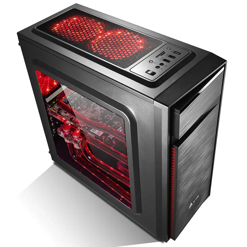 GETWORTH R20 DIY настольный компьютер I5 7500 8G DDR4 MSI H170M игровой ПК без системы офисный компьютер 1 ТБ HDD MATX CPU Gamer