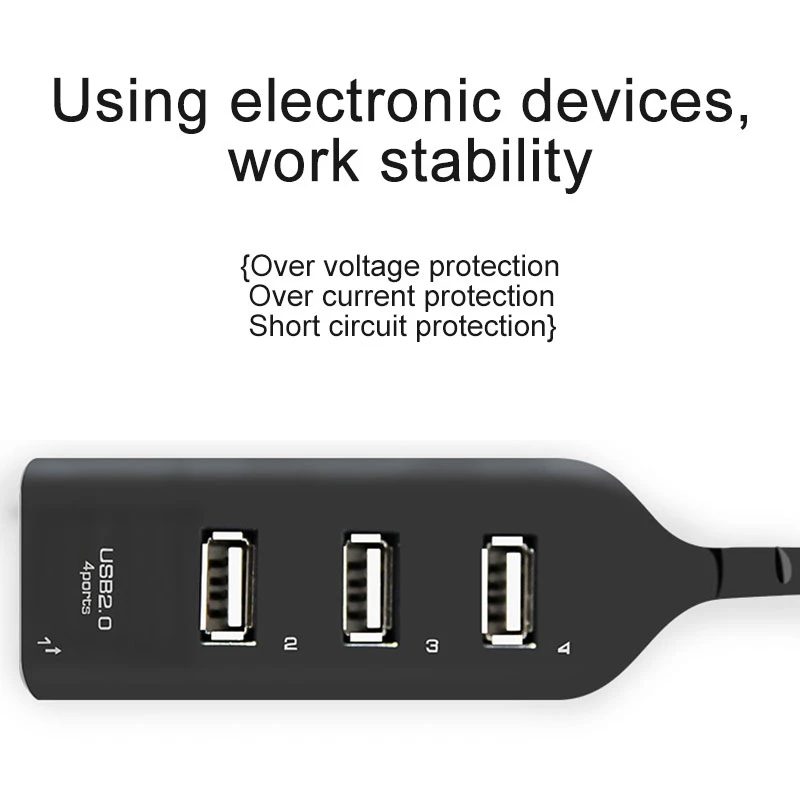 Удлинитель USB док-станция USB 2,0 4 Порты и разъёмы высокое Скорость USB разветвитель для ноутбука MacBook Аксессуары несколько хаб Мульти USB Порты и разъёмы HUB адаптер
