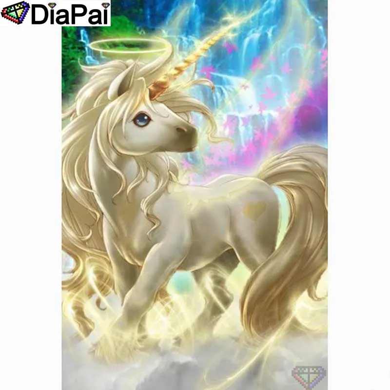 DIAPAI 5D Diamond Painting Full Square/Round "Cartoon unicorn" Picture Of Rhinestone DIY Diamond Embroidery Home Decor A26304