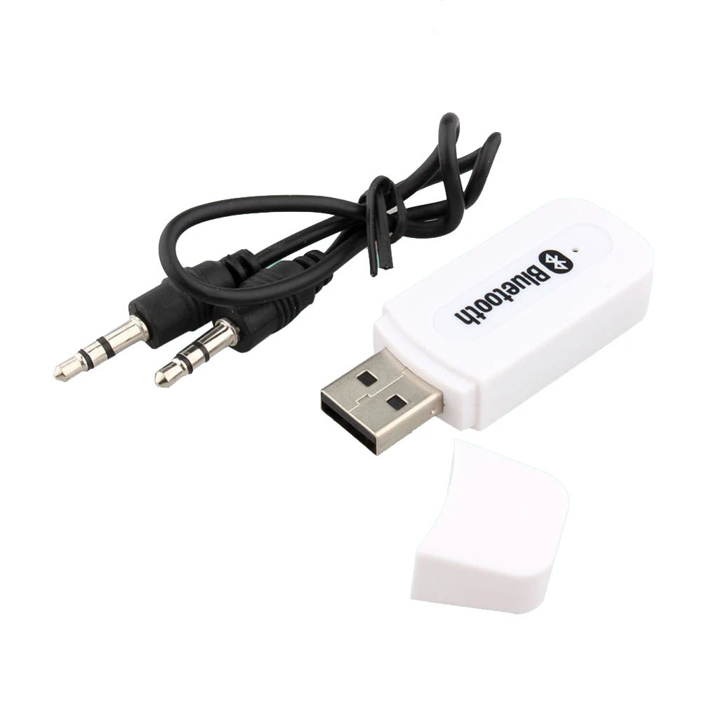 Белый USB беспроводной Bluetooth 3 5 мм музыкальный аудио автомобильный приемник