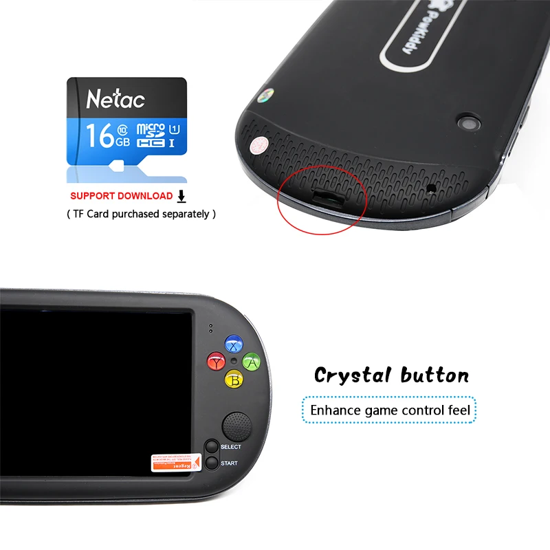 Новейшая 7-дюймовая портативная игровая консоль поддержка Neo-geo аркадные