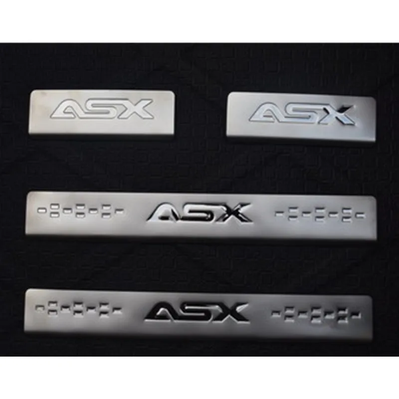 Для Mitsubishi ASX 2011 2015 Добро пожаловать педали Накладка порога крышка Тюнинг