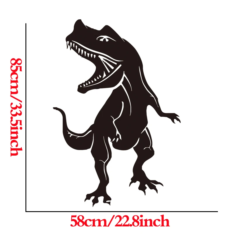 Наклейка на стену «динозавр» динозавр Скелет дикие животные Fossil Фреска дизайн комнаты узор мальчик спальня детские комнаты животные съемные наклейки - Цвет: Black
