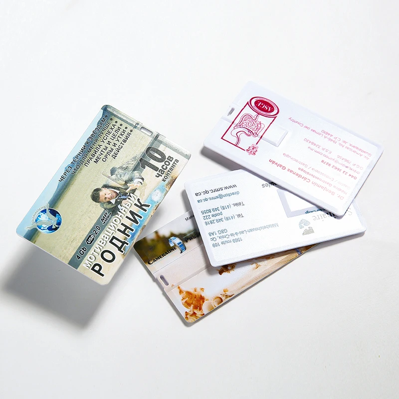 Визитная карточка USB пользовательская печать с вашим логотипом и текстом