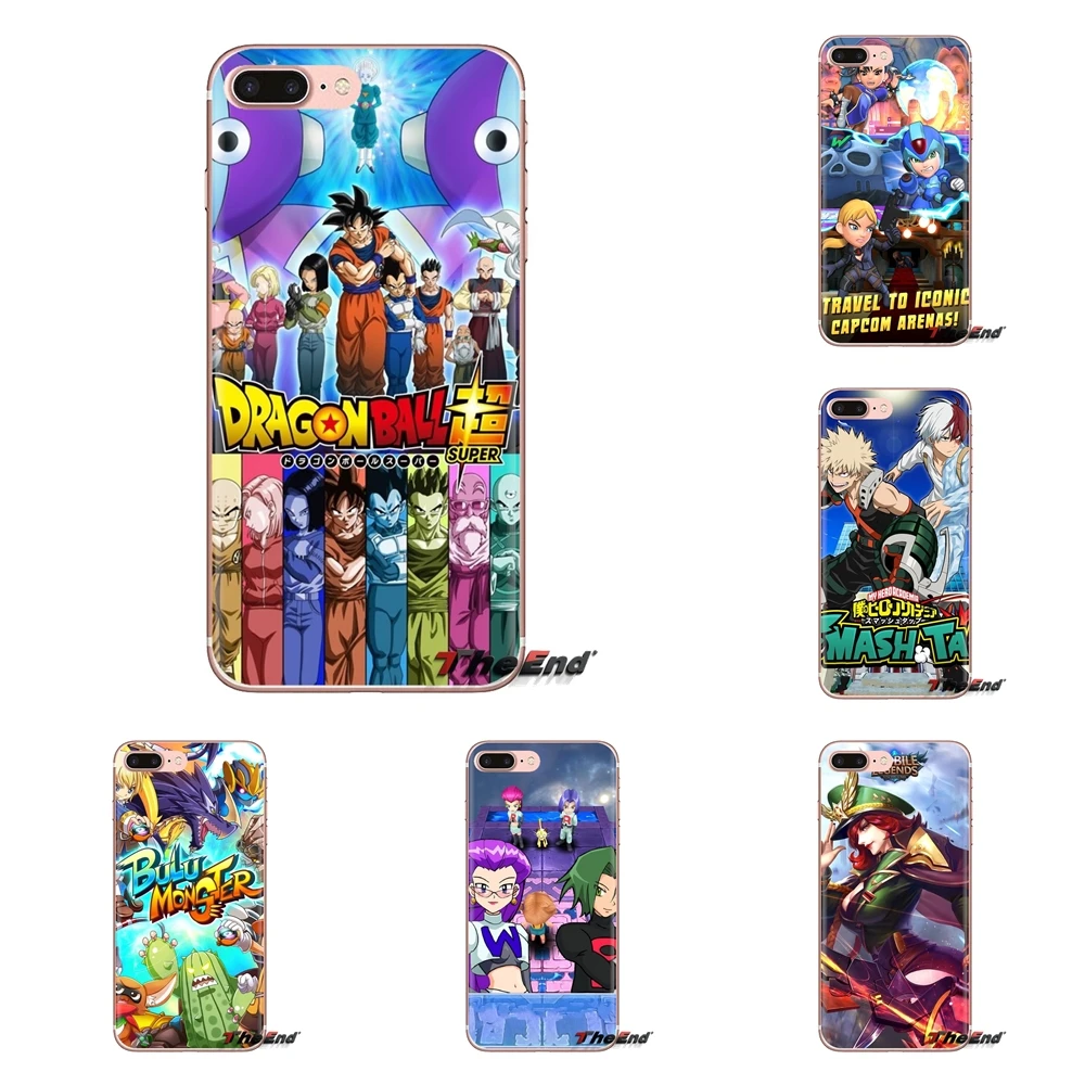 Transparent Soft Cases Covers Anime Games IOS For LG Spirit Motorola Moto X4 E4 E5 G5 G5S G6 Z Z2 Z3 G2 G3 C Play Plus Mini |