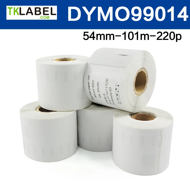 

5 рулонов X dymo этикетка 99014 совместима с DYMO writer 54 мм x 101 220 шт адрес (большой)