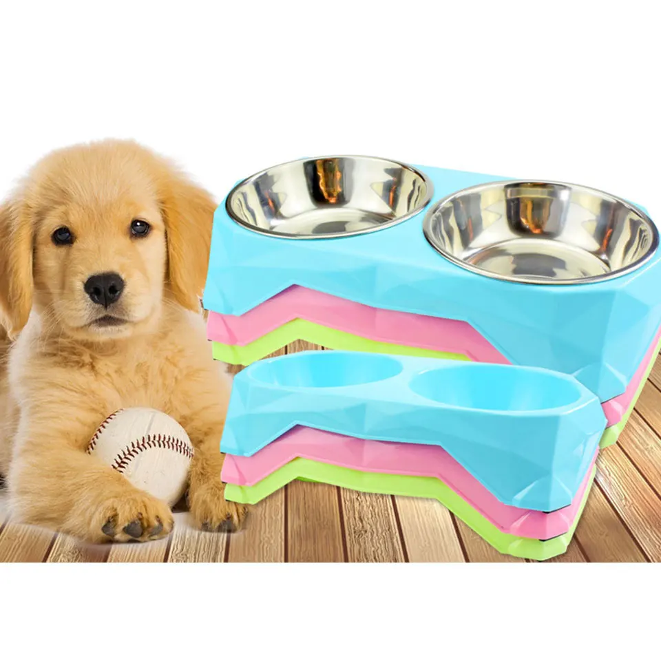 Собака Еда хранения чаши Кошачьи миски питьевой для собак вода является