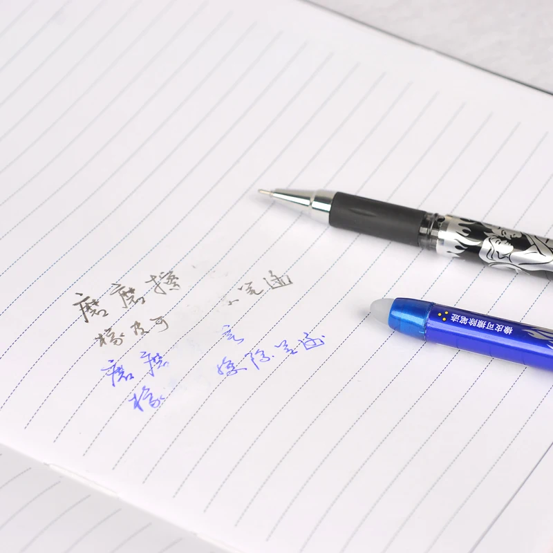 

2PCS/Set Dilly Pen Erasable Pen 0.5mm Tip Blue Black Refill Most Affordable Gel Pen Size Most Beautiful Student Stationery