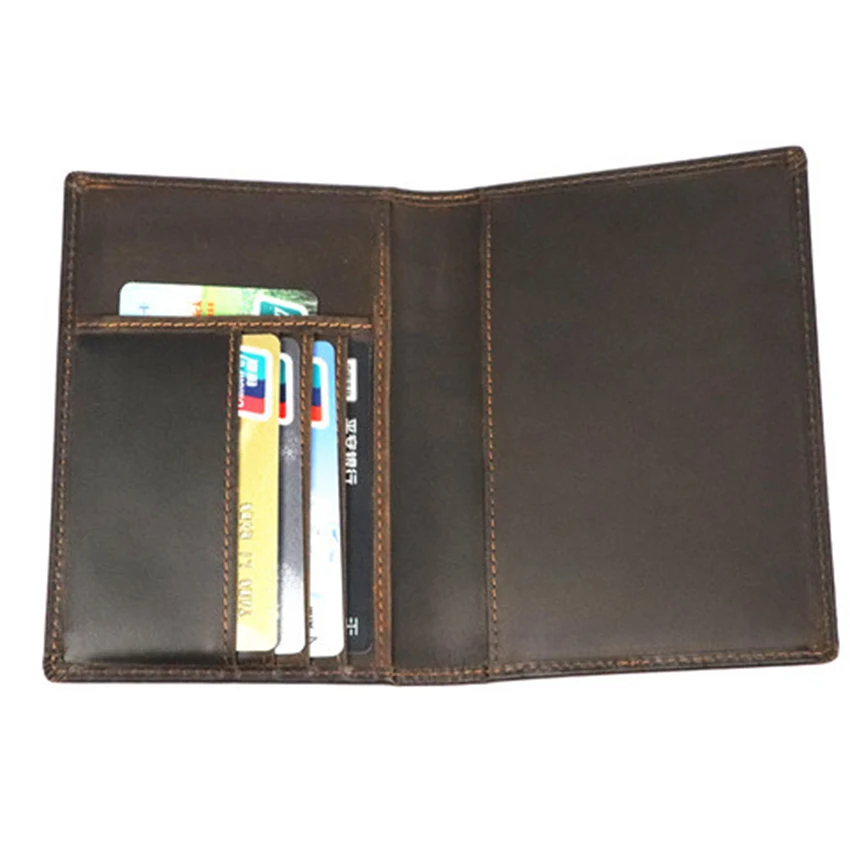 Обложка для паспорта из 100% яловой кожи мужской женский кошелек