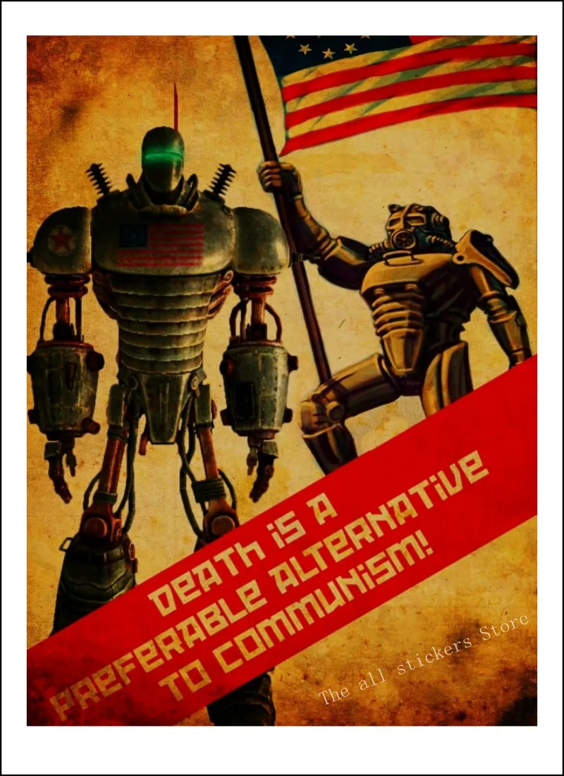 Fallout 4-DLC Nuka world. Fallout 3 4 игровой постер домашний интерьер украшение крафт-игра постер рисунок core наклейки на стену/9005 - Цвет: 29