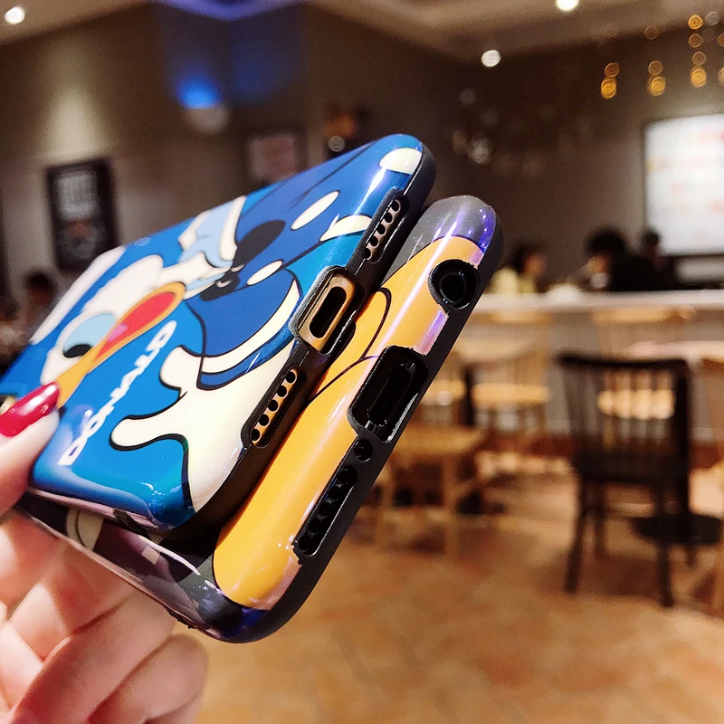 YHBBCASES Blu-ray Phone Case For Huawei P20 Pro Cases Cartoon Donald Duck Mickey Soft Cover Honor 9 10 Nova 2s 3e 3i |