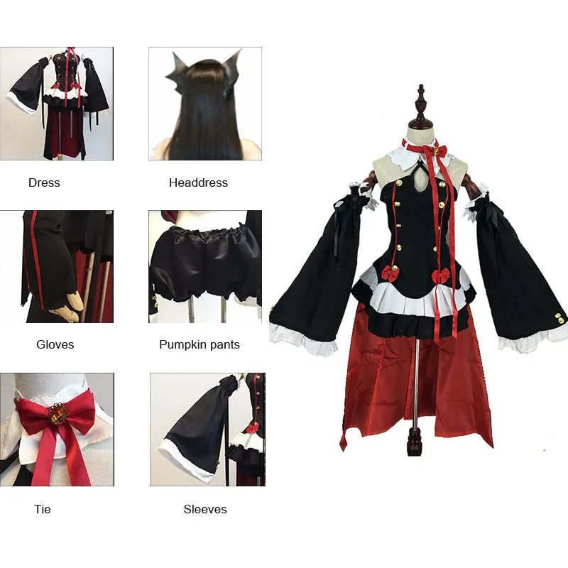 Парики для косплея Coshome Owari No Seraph Of The End Krul Tepes костюмы в стиле &quotЛолита&quot женское