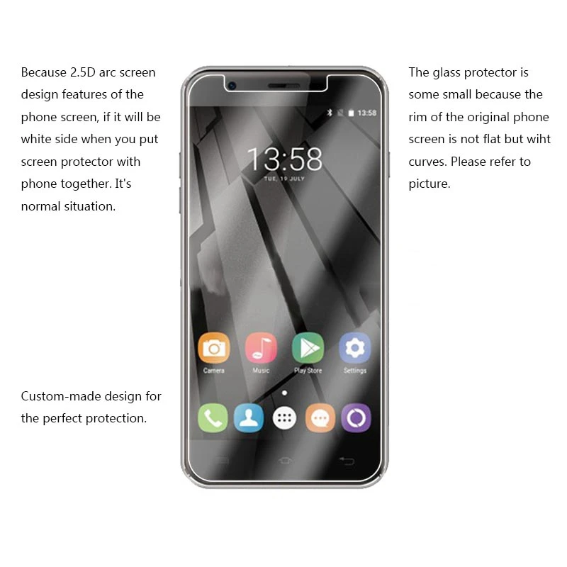 10 шт. MRGO закаленное стекло для Oukitel U7 Max Защитная пленка экрана на мобильный