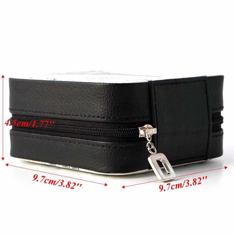 Модная Косметическая кожаная шкатулка для ювелирных изделий органайзер