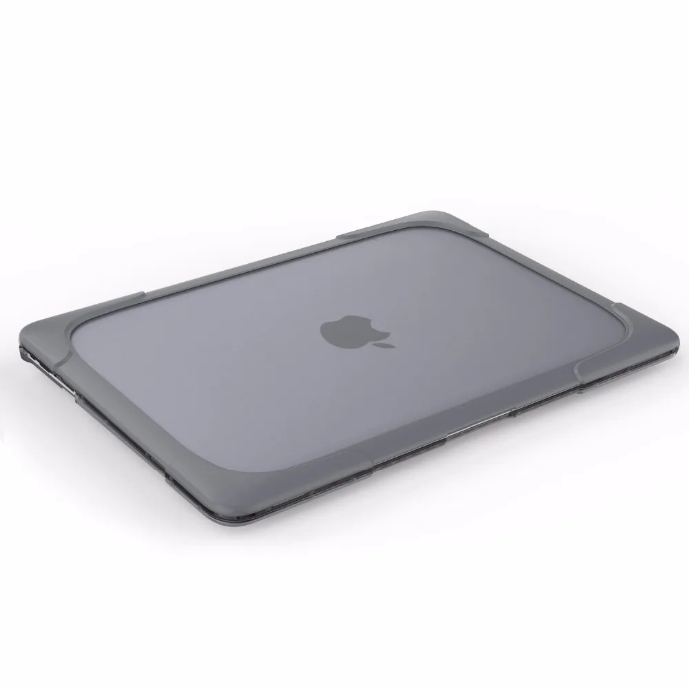 RYGOU для Macbook Air 13 11 тонкое прорезиненное покрытие чехол для Mac Book Air 11,6 13,3 дюймов [сверхмощный] Складной чехол для ноутбука с подставкой