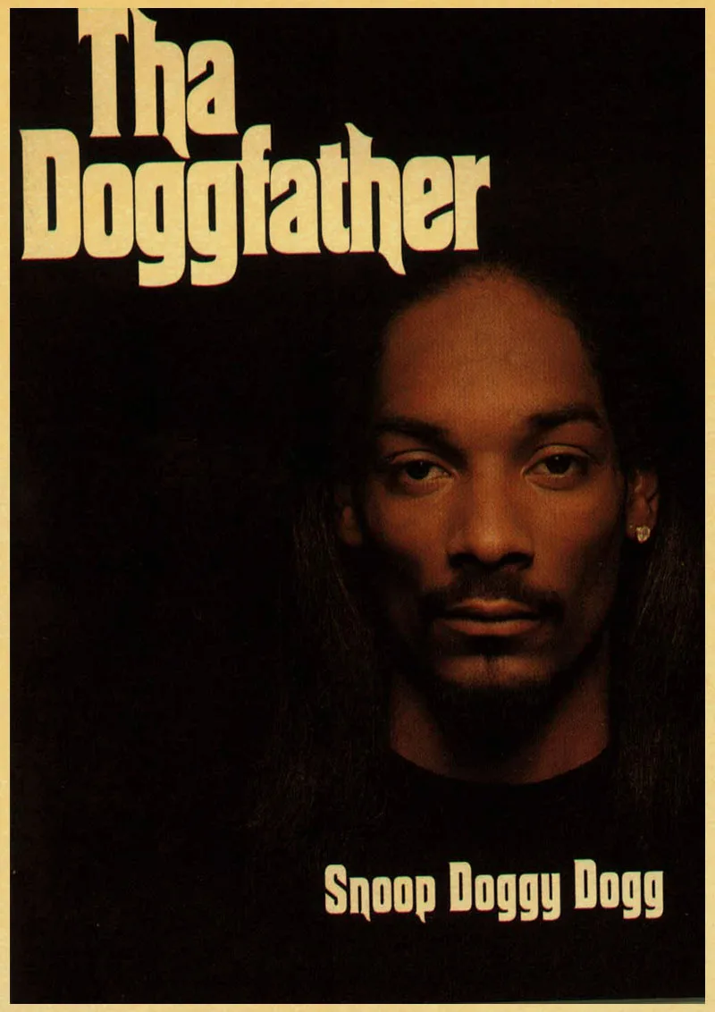 Декоративная картина Snoop Dogg/Настенный декор/плакат для бара/крафт-бумага/Ретро