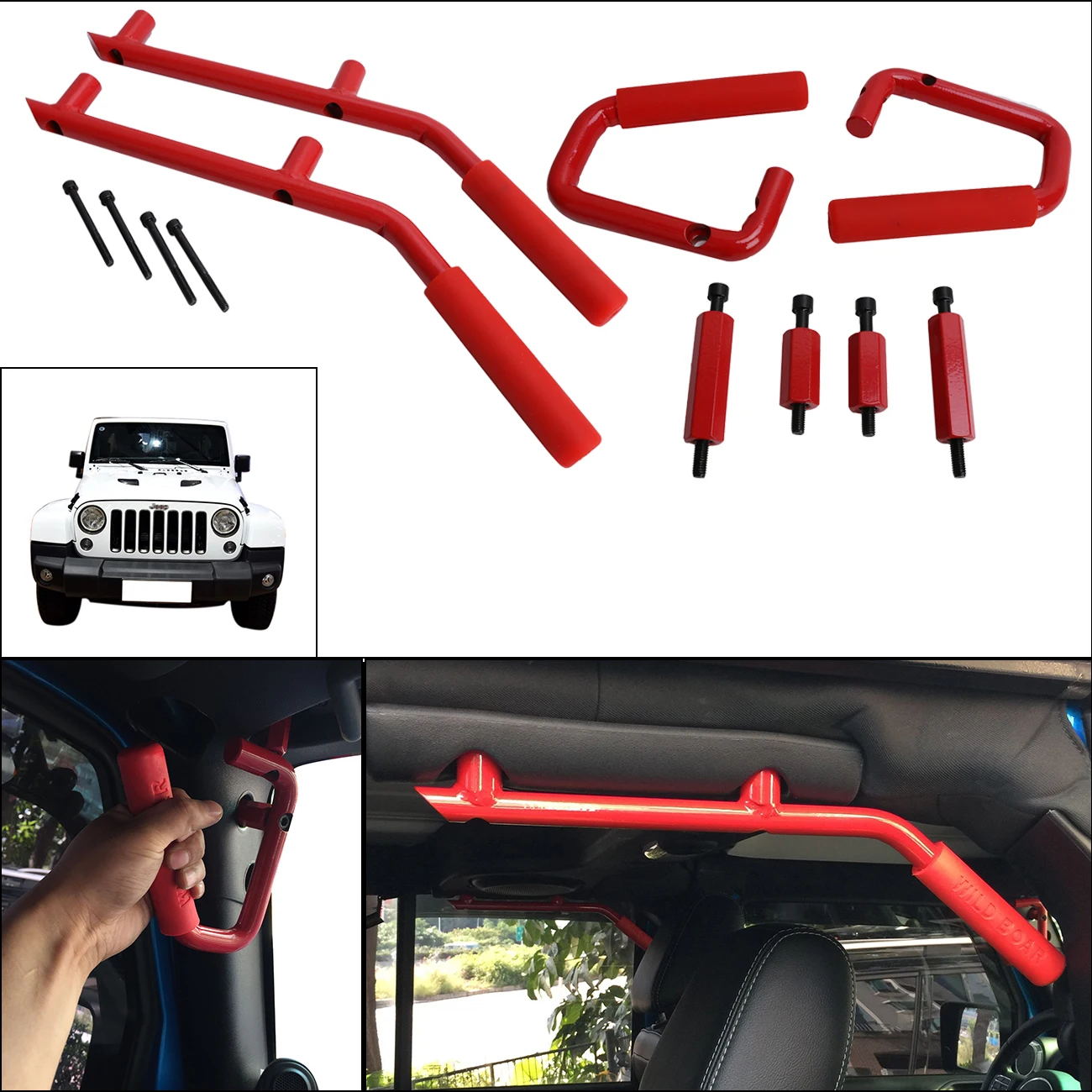 Для Jeep Wrangler JK части передние и задние захватные ручки рулон бар захват