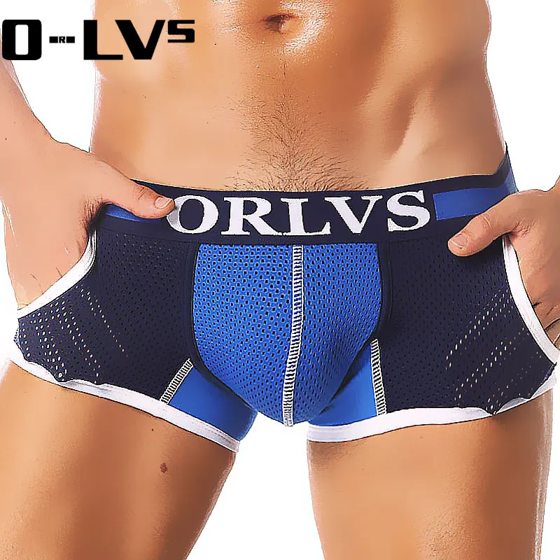 Мужские боксеры C фирменное нижнее белье для мужчин s сексуальные Cueca Сетчатое