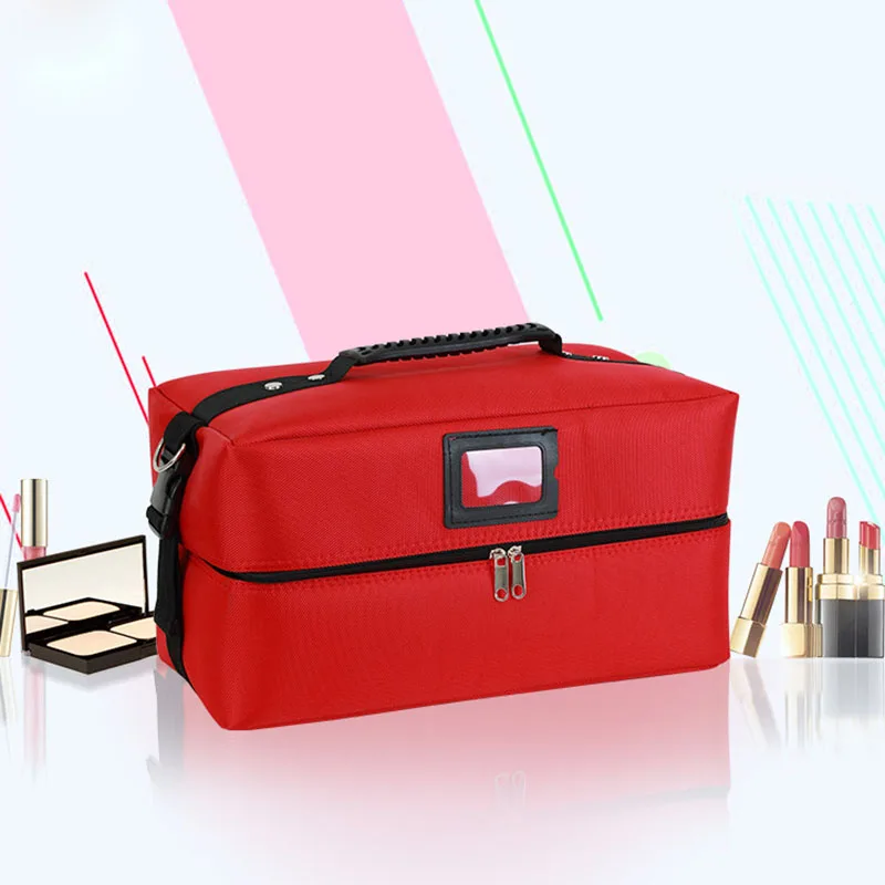 Муравьи сильная Женская мода Professional cosmetic bag/beauty Case для макияжа художника