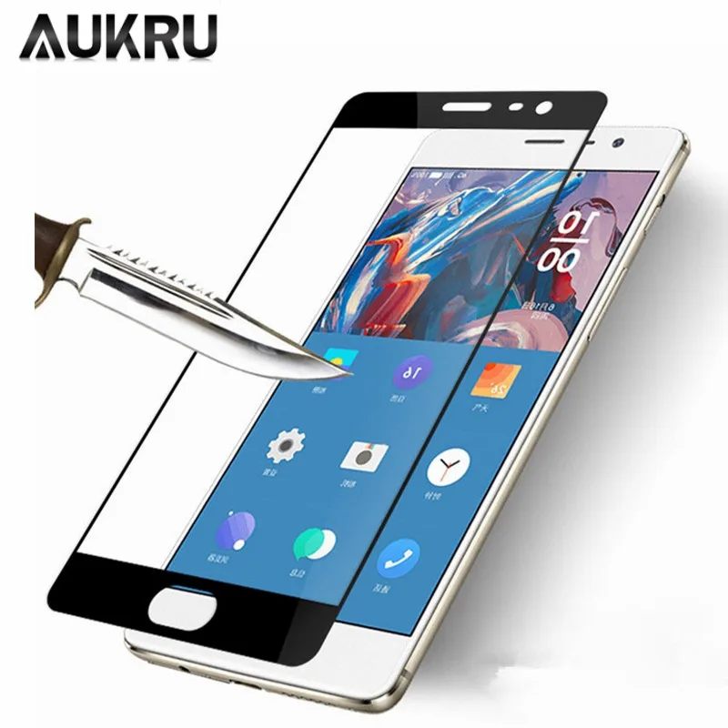 AUKRU Стекло для Oneplus 6 Т 5 т 3 полное покрытие защитное из закаленного стекла экрана 3t