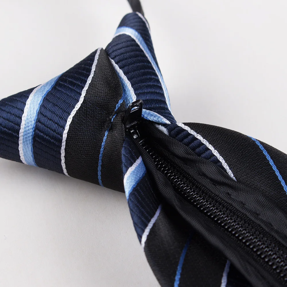 Тонкий формальный галстук на молнии 8 см для мужчин свадебная вечеринка деловые