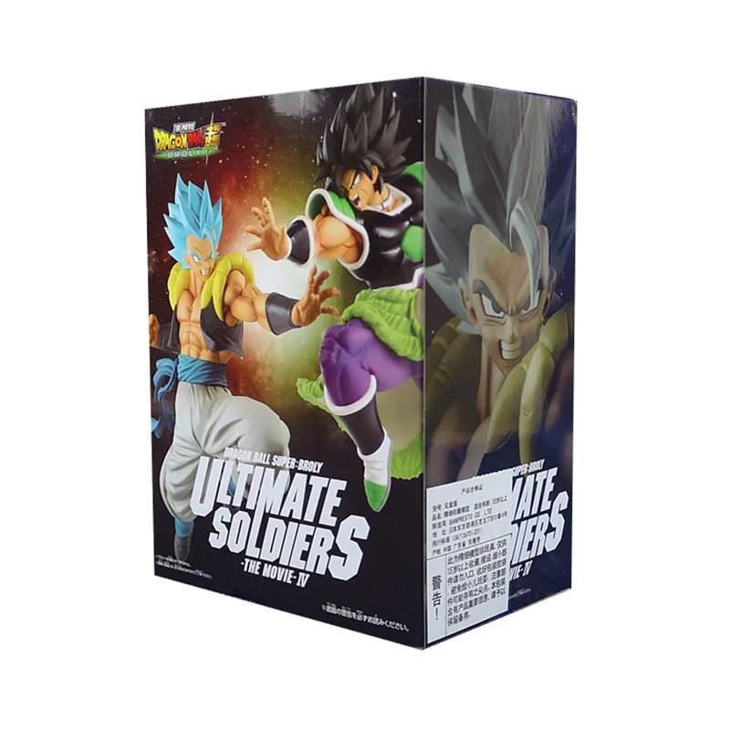 Banpresto аниме Dragon Ball Z DBZ Супер Saiyan Blue Goku Vegeta in Gogeta VS Broli ПВХ модель игрушки 22 см