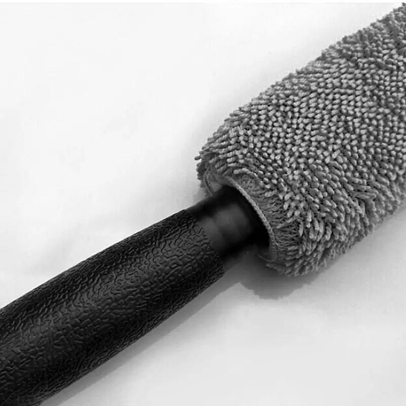 

1Pcs Microfiber Car Wheel Rim Brush Plastic Handle Cleaning Brush Washing Tool Brush Wheel Rims Tire Washing Tool Auto Cleaning