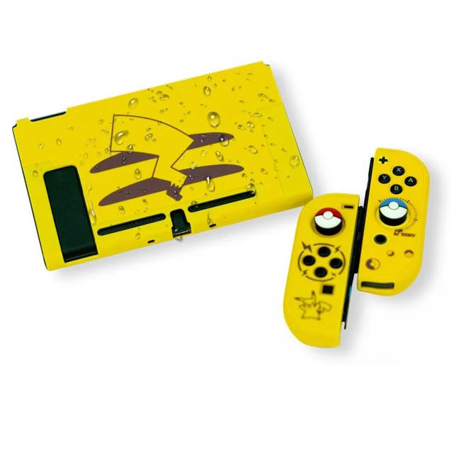 Тонкий жесткий защитный чехол с разрезом на заднюю панель для Nintendo Switch NS Console, чехлы для Switch Joy con Let's go Eevee Picachu, разноцветный чехол