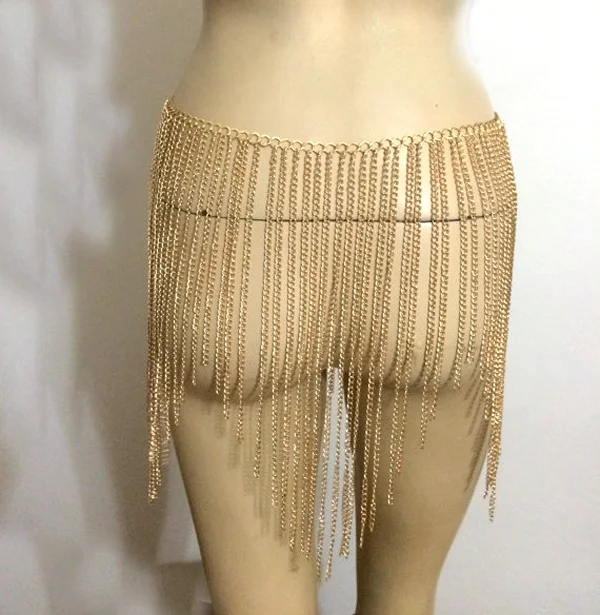 Chran новая модная сексуальная мини-юбка с кисточками цепочка на талию бикини