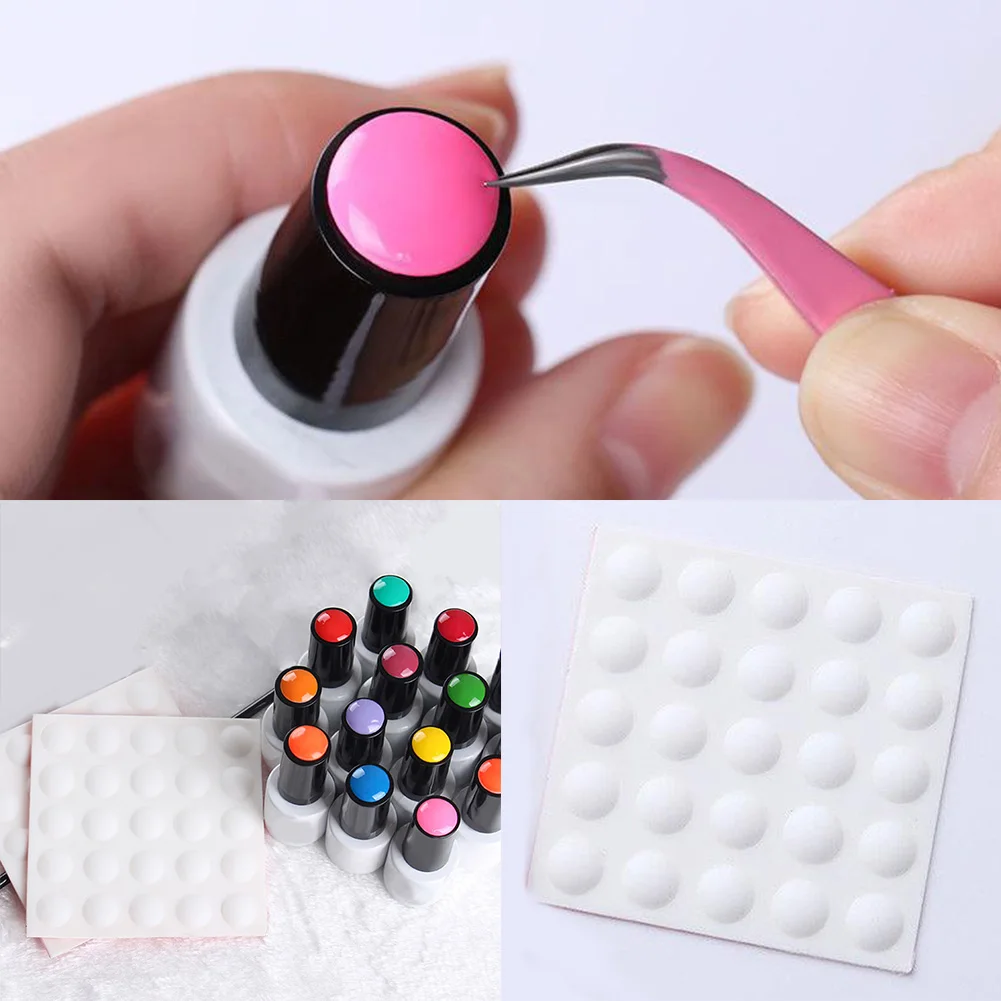 25 шт инструментов для ногтей Цвет Кнопка УФ Гель лак Дисплей этикетка белая
