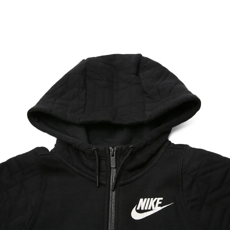 Оригинальное новое поступление NIKE Толстовка NSW FZ Стёганое одеяло Женская куртка