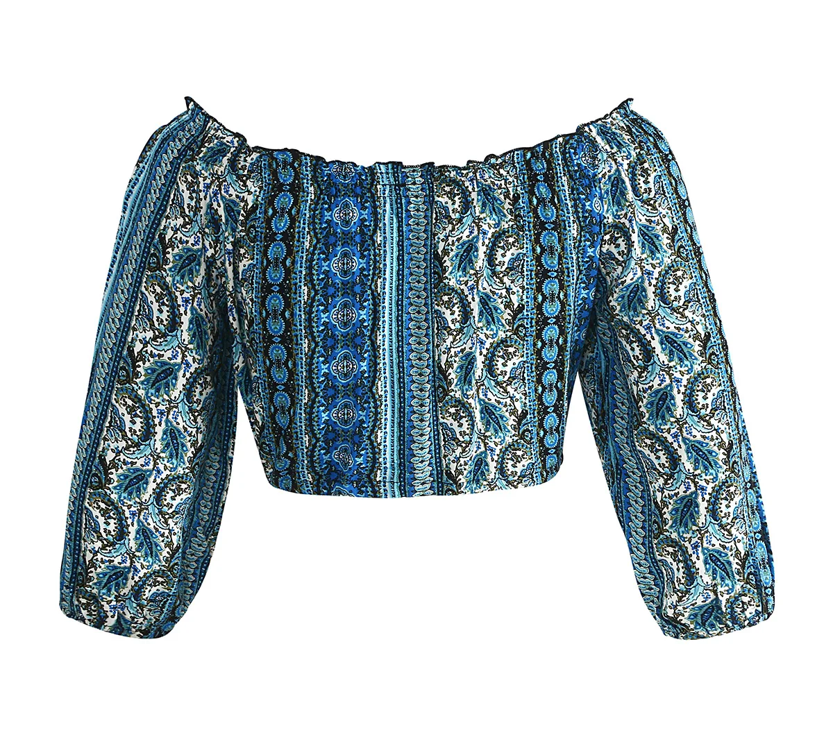 Сексуальная Цветочная женская блузка с открытыми плечами Boho пляжная летняя