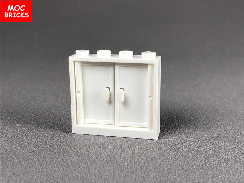 2 компл./лот DIY окно 1x4x3 ПОЕЗД &amp двери 1x2x3 с Вертикальная ручка строительный блок