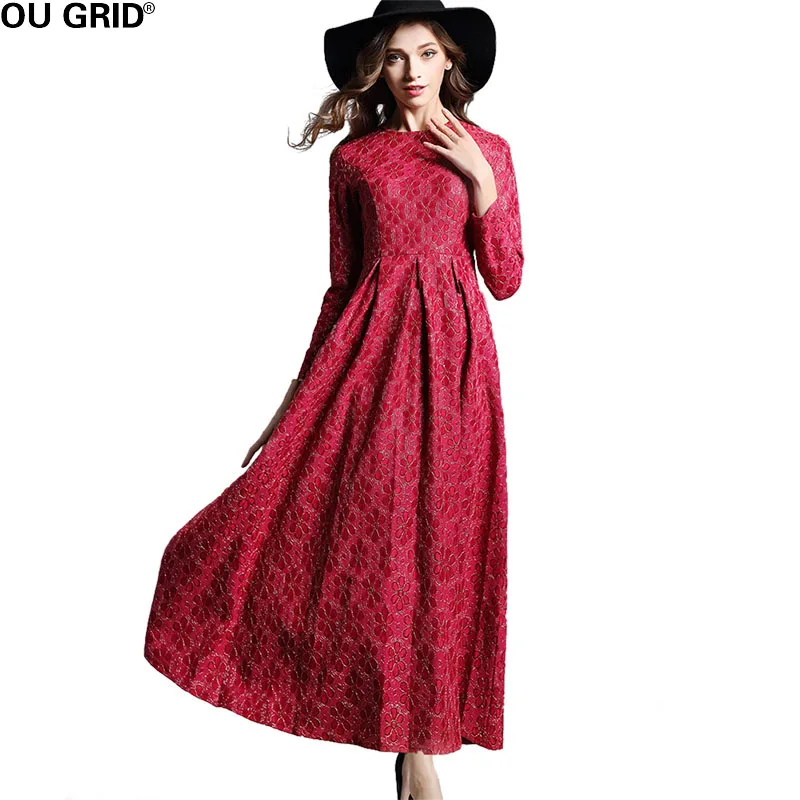 Весенние длинные вечерние женские Платья с цветочным узором Жаккардовые тонкие