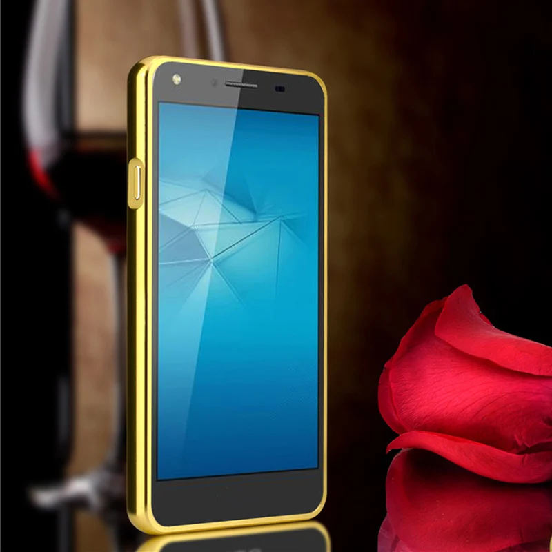 Для Huawei Y5 II Алюминий металлический корпус зеркала ультра тонкий жесткий защитный