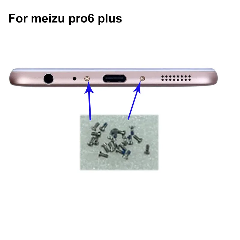 

2 шт. для Mei zu Pro 6 plus pro6 plus Buttom Dock шурупы винт для корпуса ногтей для Meizu Pro 6 plus Pro 6 plus мобильные телефоны