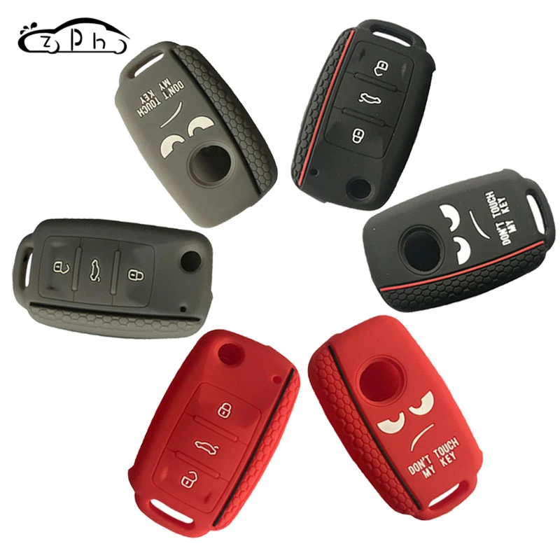 Dont Touch My Key силиконовый дистанционный колпачок для VW Caddy Golf Jetta Polo Passat Scirocco Tiguan для Skoda Octavia Seat