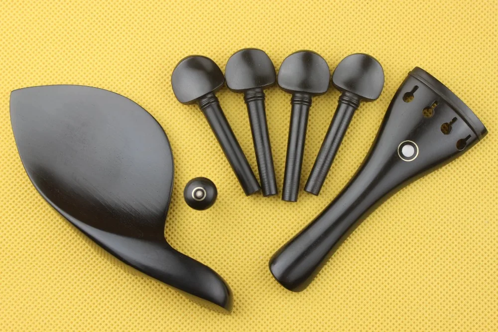 1 комплект высокое качество эбеновое дерево аксессуары для скрипки 4/4 размера