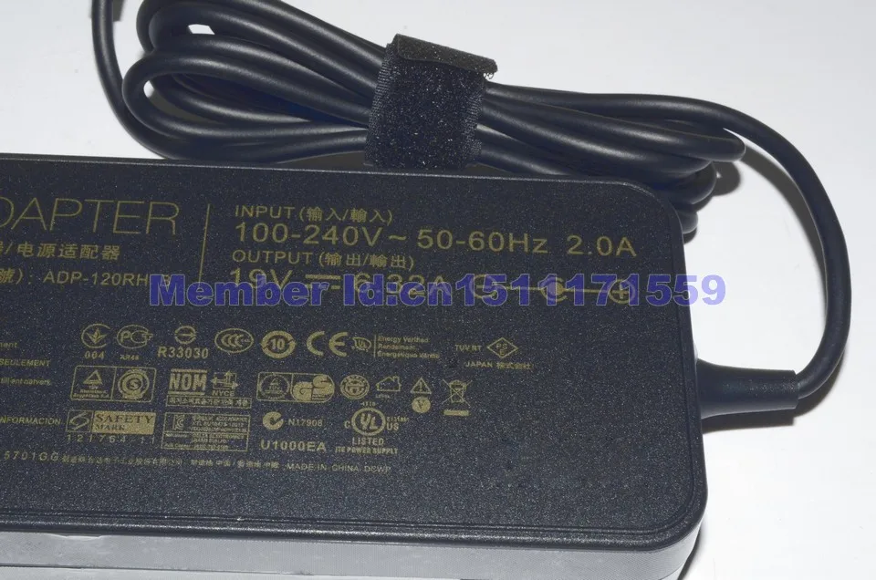 JIGU для ASUS 19V 6.32A X550U X501 GL751 N550 N53 K73 K53 K55 G71 G73|asus 19v 6.32a|asus 19v19v 6.32a |
