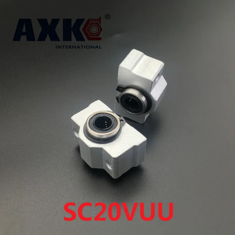 Axk 2 шт. Sc20vuu Sc20v Scv20uu Scv20 20 мм блок ЧПУ сделай сам короткий скользящий Блок Линейный